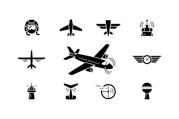 Airport-Ready Embroidery Icons for Flight Enthusiasts
