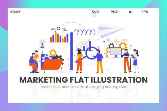 Business Marketing Flat Review for Embroidery Projects