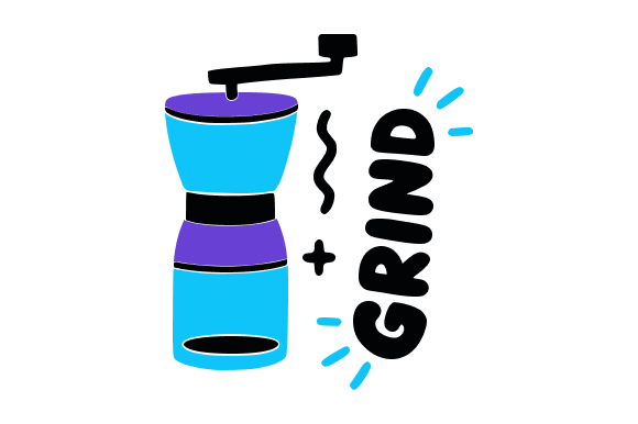 Coffee Grinder Fresh Brew Graphics