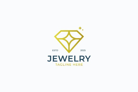 Elegant Golden Diamond Logo Luxury Graphics & Logo Templates