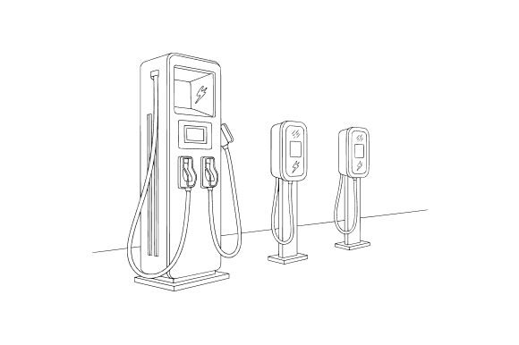 Ev Charging Line Art Clip Art: Essential Graphics & Illustrations