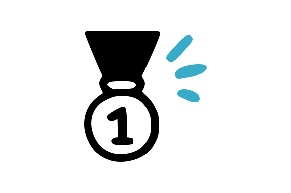 Gold Medal First Place Award Clip Art for Web and Print Design