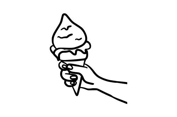Melting Ice Cream in Hand Graphics and Illustrations Review