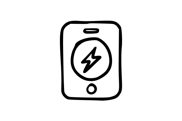 Mobile Phone with Lightning Bolt: Graphics & Illustrations Review