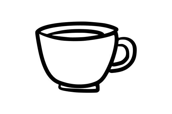 Mug Line Art: A Designer's Take on Embroidery Potential