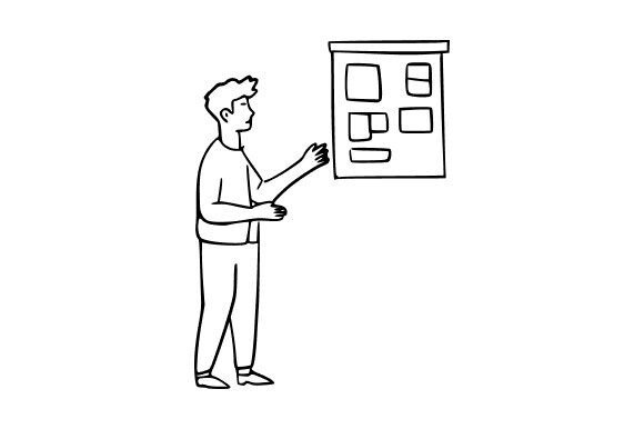 Person Giving a Presentation: Graphics & Illustrations Review