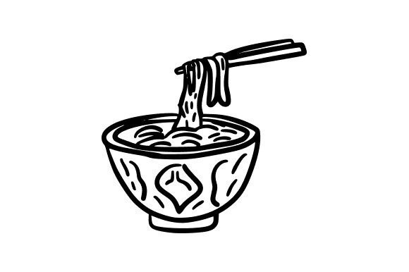 Steaming Noodle Bowl Illustration: Fresh Graphics for Modern Blogs