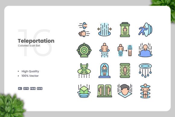 Teleportation Colored Icons: A Designer's Review